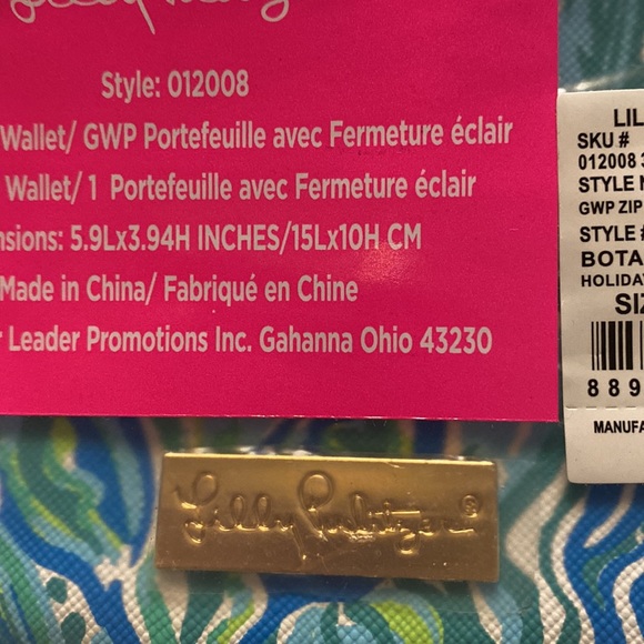 NWT Lilly Pulitzer Zip Top Wallet - Picture 5 of 5